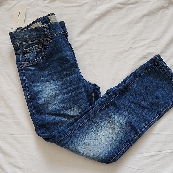 Lucky Brand Girls Dark Blue Skinny Jeans - Picture 6 of 7